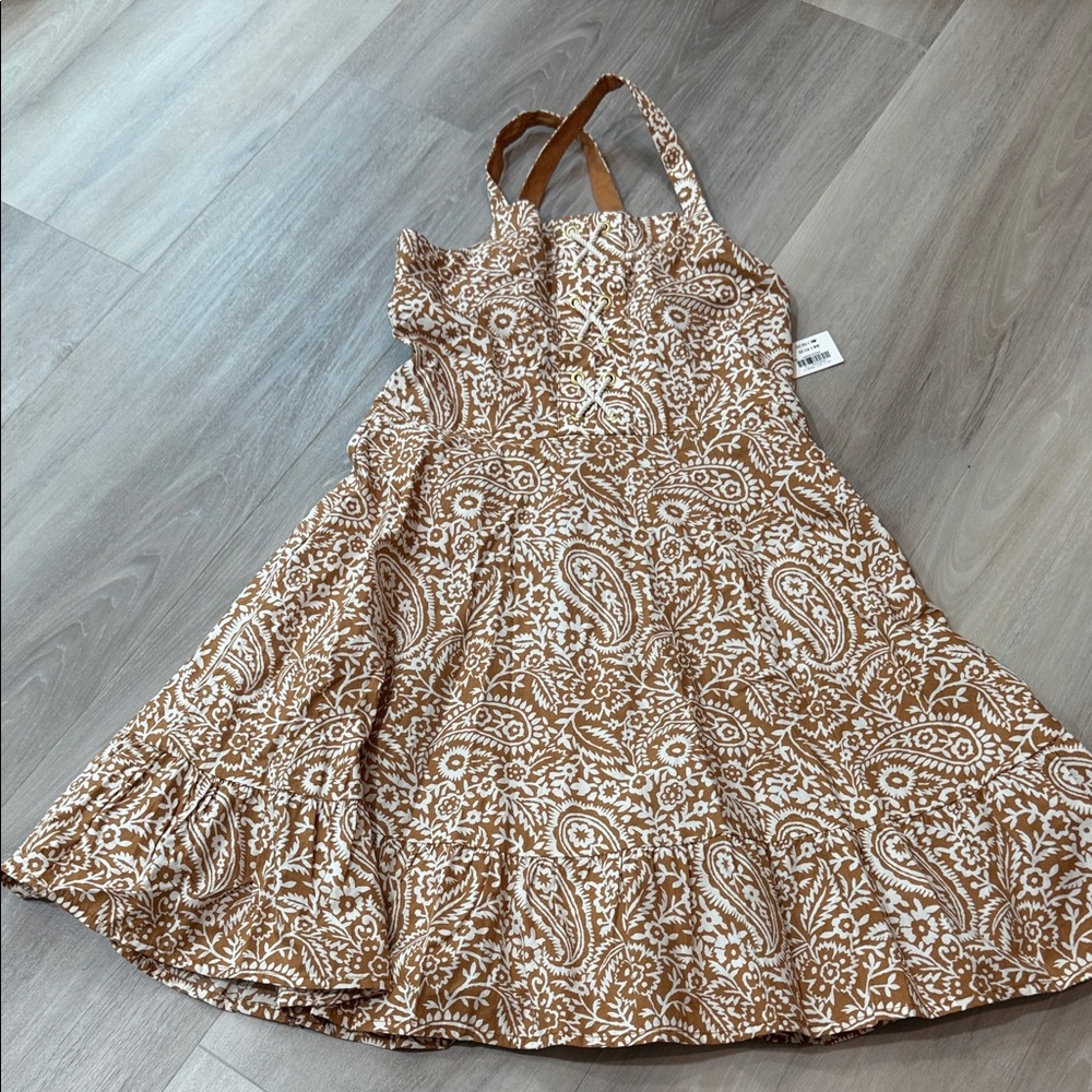 Janie and Jack Tan Floral Dress